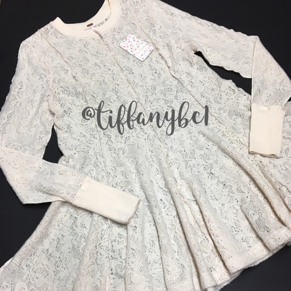 Free People Coffee in the Morning Lace Tunic - Picture 9 of 16